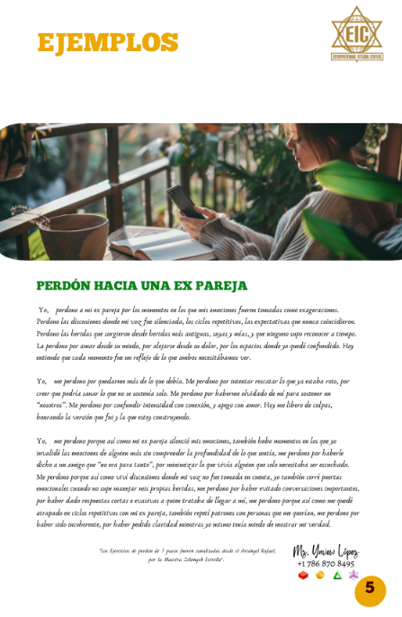 Vista interior: ejemplo de perdón hacia una expareja